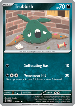 Trubbish - Paradox Rift - #116 - Pokemon TCG card