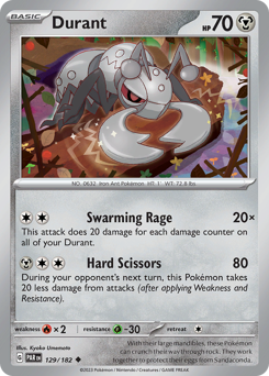 Durant - Paradox Rift - #129 - Pokemon TCG card