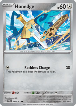 Honedge - Paradox Rift - #131 - Pokemon TCG card