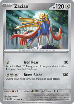 Zacian #136 Zacian - Paradox Rift - #136 - Pokemon TCG card