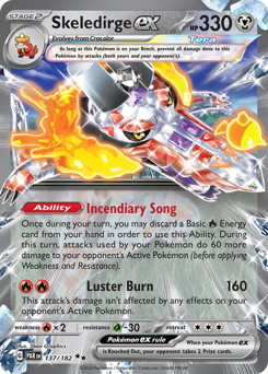 Skeledirge ex #137 Skeledirge ex - Paradox Rift - #137 - Pokemon TCG card
