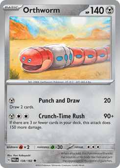 Orthworm - Paradox Rift - #138 - Pokemon TCG card