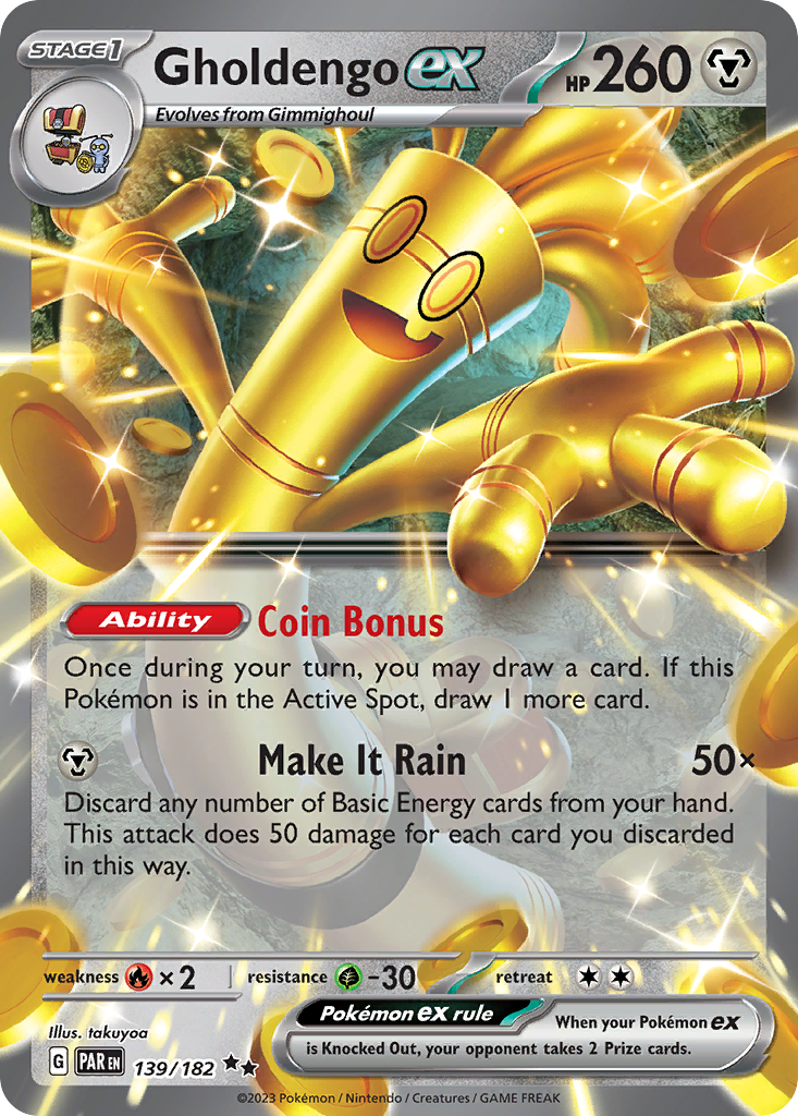 Gholdengo ex - Paradox Rift - #139 - Pokemon TCG card