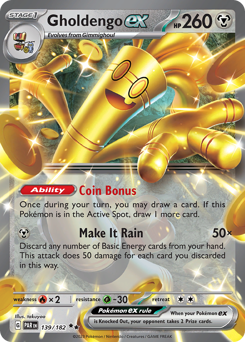 Gholdengo ex #139 Gholdengo ex - Paradox Rift - #139 - Pokemon TCG card
