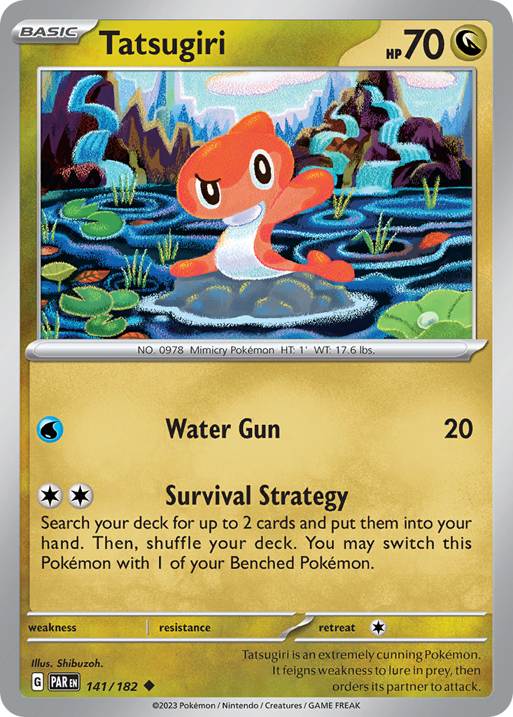 Tatsugiri - Paradox Rift - #141 - Pokemon TCG card