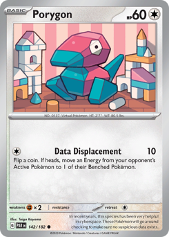 Porygon #142 Porygon - Paradox Rift - #142 - Pokemon TCG card