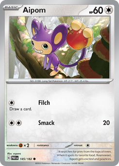 Aipom - Paradox Rift - #145 - Pokemon TCG card