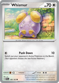 Whismur #148 Whismur - Paradox Rift - #148 - Pokemon TCG card