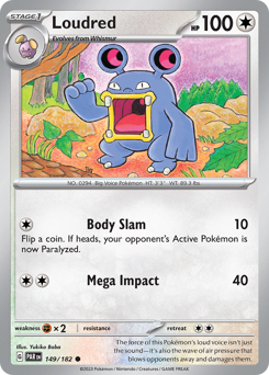 Loudred #149 Loudred - Paradox Rift - #149 - Pokemon TCG card