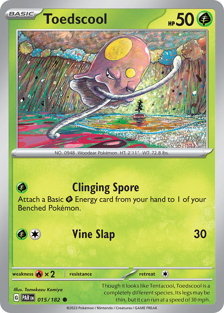 Toedscool - Paradox Rift - #15 - Pokemon TCG card