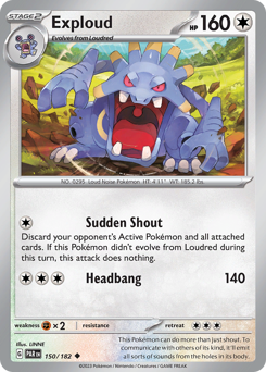 Exploud #150 Exploud - Paradox Rift - #150 - Pokemon TCG card
