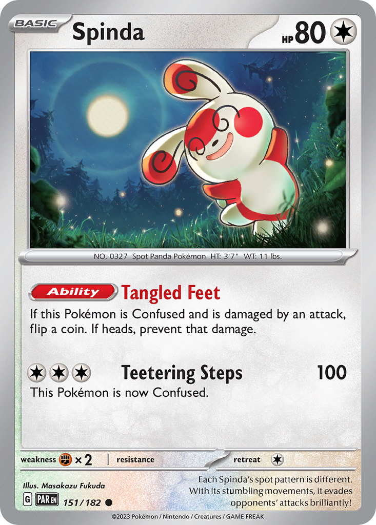 Spinda - Paradox Rift - #151 - Pokemon TCG card