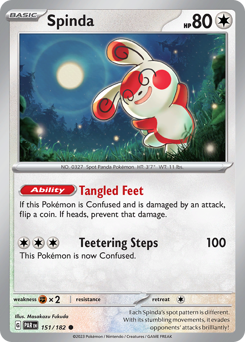 Spinda #151 Spinda - Paradox Rift - #151 - Pokemon TCG card
