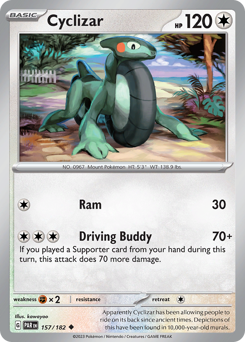 Cyclizar #157 Cyclizar - Paradox Rift - #157 - Pokemon TCG card