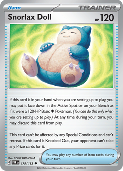 Snorlax Doll - Paradox Rift - #175 - Pokemon TCG card