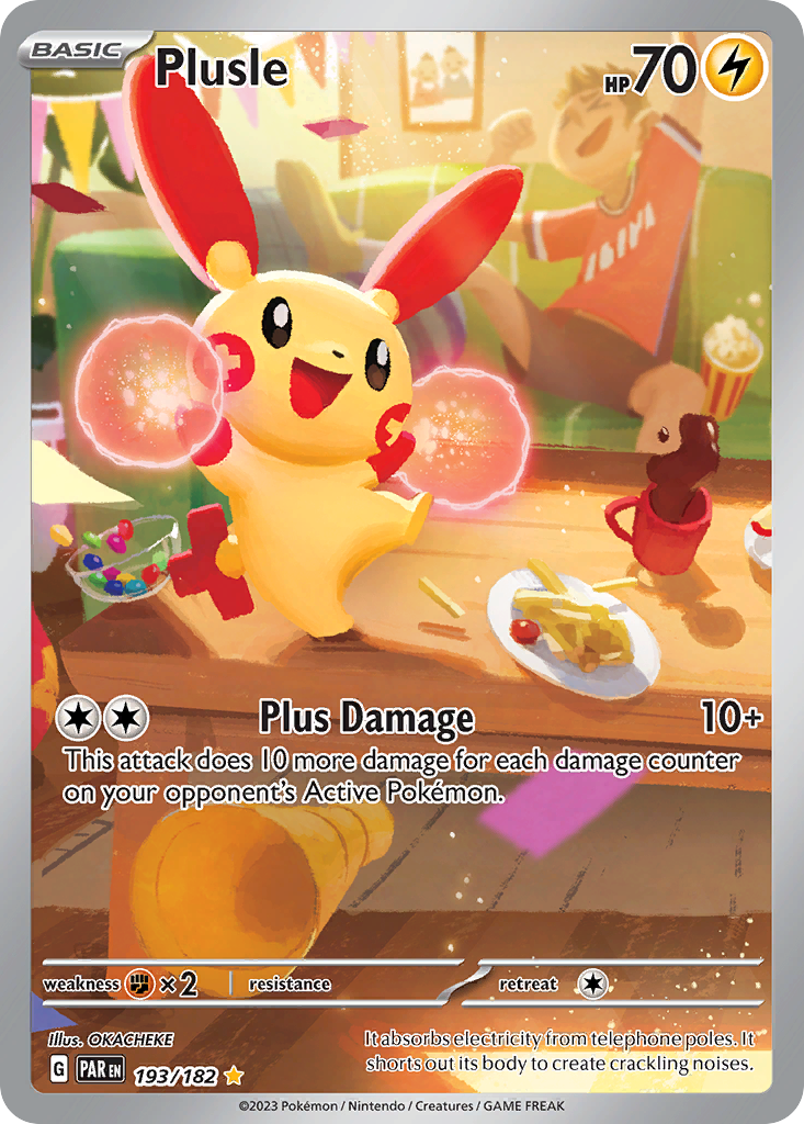 Plusle - Paradox Rift - #193 - Pokemon TCG card