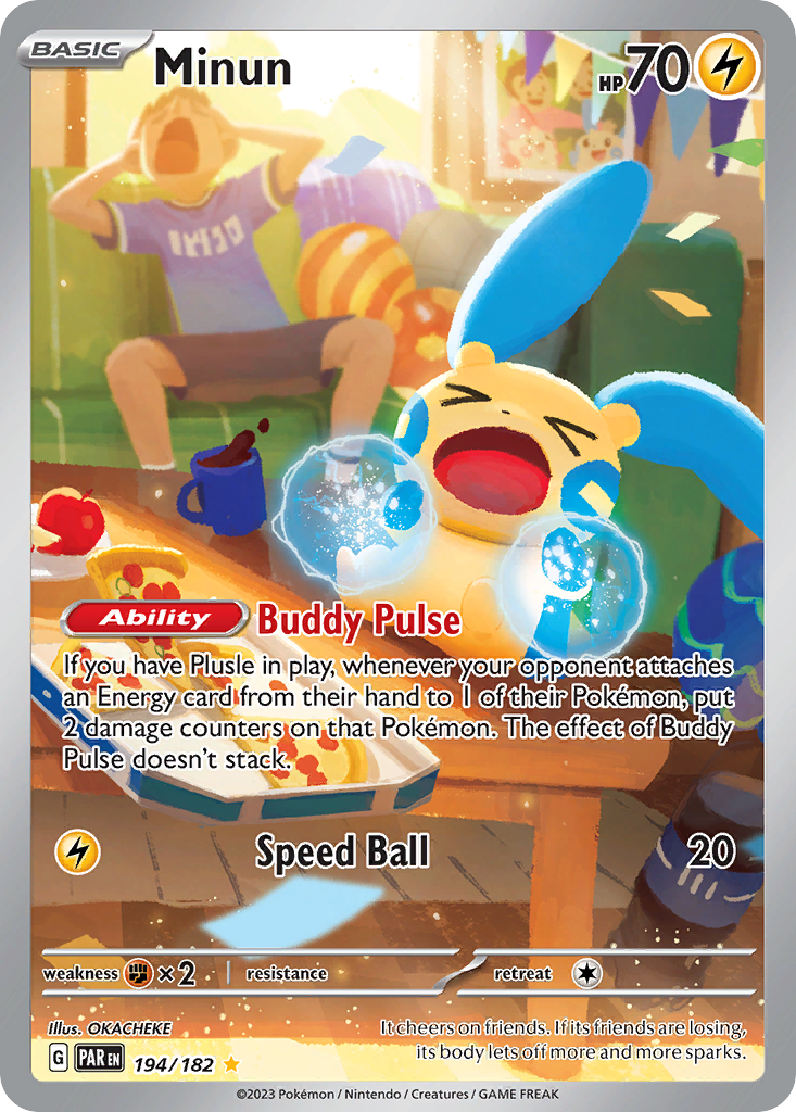 Minun - Paradox Rift - #194 - Pokemon TCG card