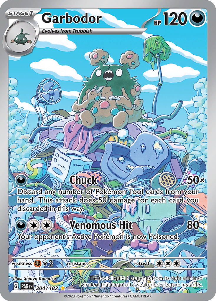 Garbodor - Paradox Rift - #204 - Pokemon TCG card