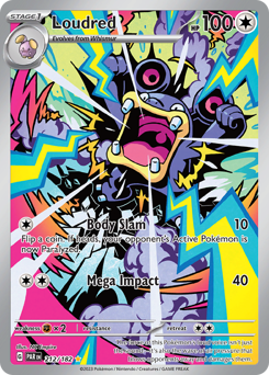 Loudred #212 Loudred - Paradox Rift - #212 - Pokemon TCG card