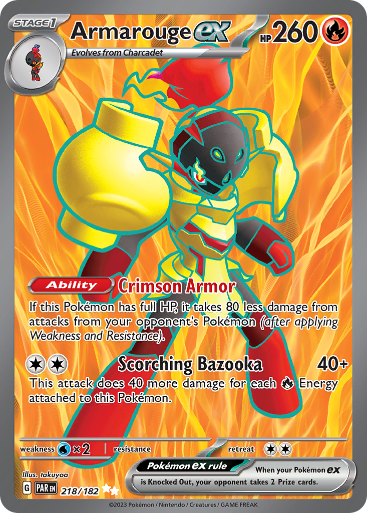 Armarouge ex - Paradox Rift - #218 - Pokemon TCG card
