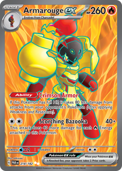 Armarouge ex #218 Armarouge ex - Paradox Rift - #218 - Pokemon TCG card