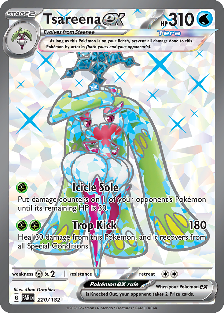 Tsareena ex - Paradox Rift - #220 - Pokemon TCG card