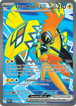 Tapu Koko ex #222 Tapu Koko ex - Paradox Rift - #222 - Pokemon TCG card
