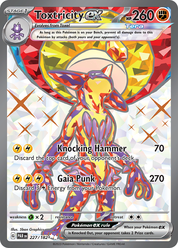 Toxtricity ex - Paradox Rift - #227 - Pokemon TCG card