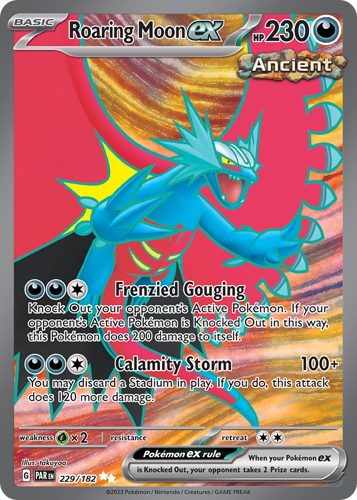 Roaring Moon ex - Paradox Rift - #229 - Pokemon TCG card