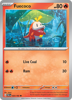 Fuecoco - Paradox Rift - #23 - Pokemon TCG card
