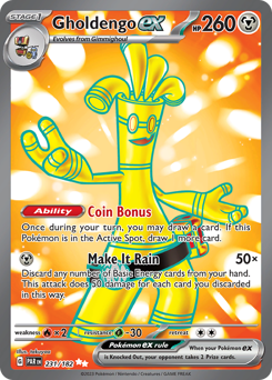 Gholdengo ex #231 Gholdengo ex - Paradox Rift - #231 - Pokemon TCG card