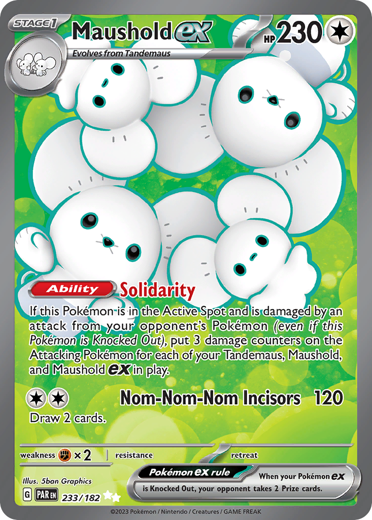 Maushold ex - Paradox Rift - #233 - Pokemon TCG card