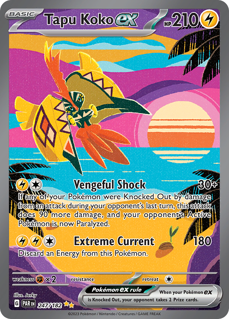Tapu Koko ex - Paradox Rift - #247 - Pokemon TCG card