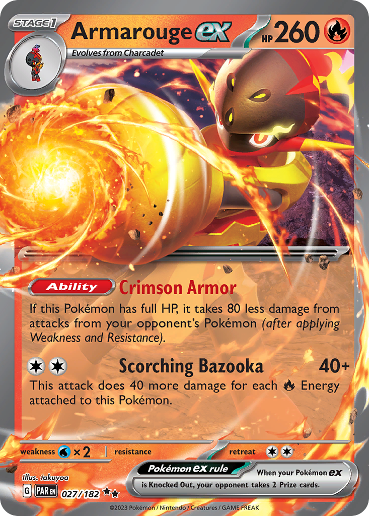 Armarouge ex - Paradox Rift - #27 - Pokemon TCG card