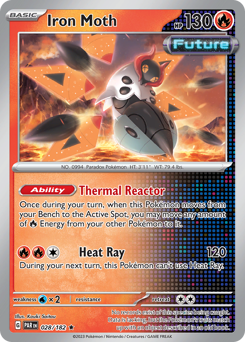 Iron Moth #28 Iron Moth - Paradox Rift - #28 - Pokemon TCG card