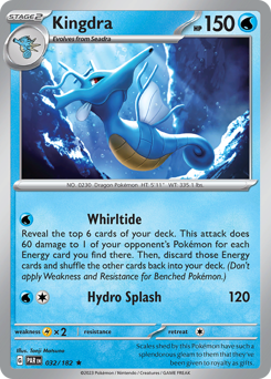 Kingdra - Paradox Rift - #32 - Pokemon TCG card