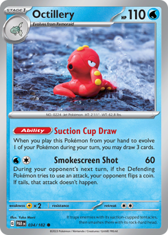 Octillery - Paradox Rift - #34 - Pokemon TCG card