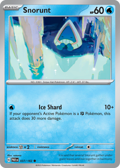 Snorunt #37 Snorunt - Paradox Rift - #37 - Pokemon TCG card