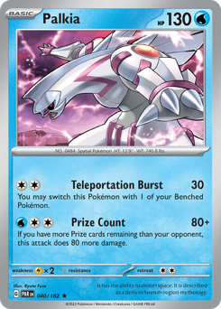 Palkia #40 Palkia - Paradox Rift - #40 - Pokemon TCG card