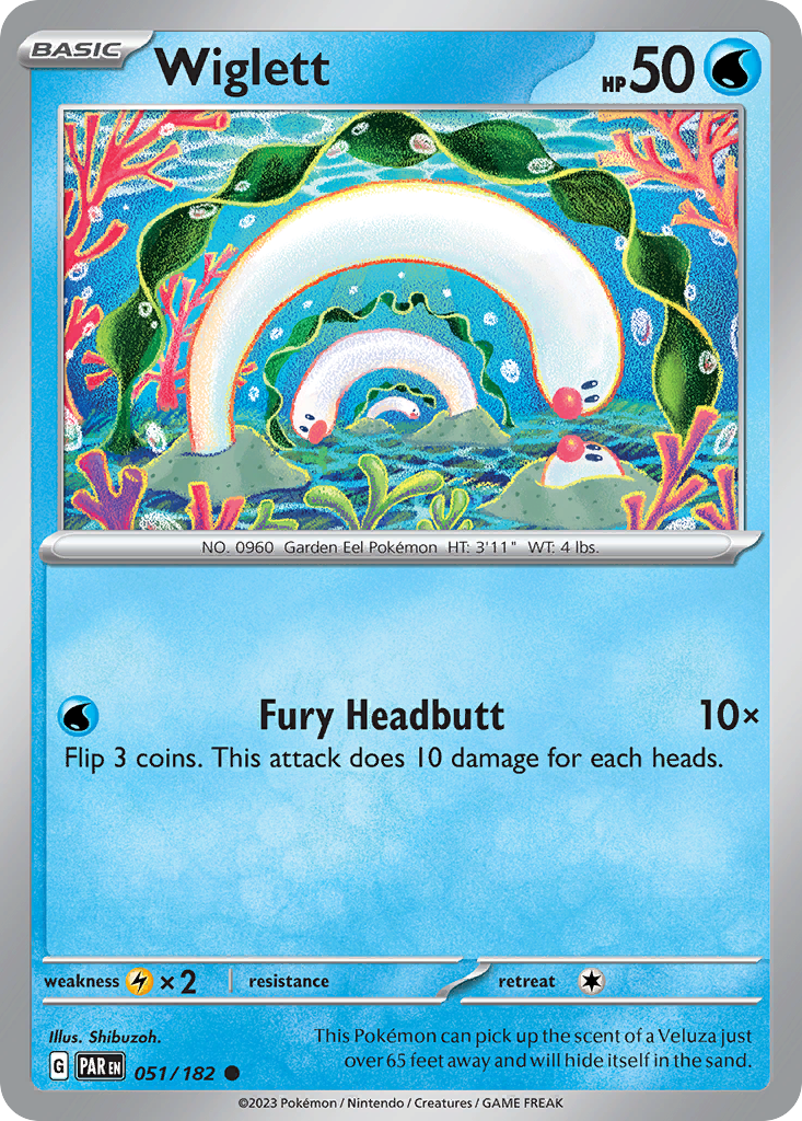 Wiglett - Paradox Rift - #51 - Pokemon TCG card