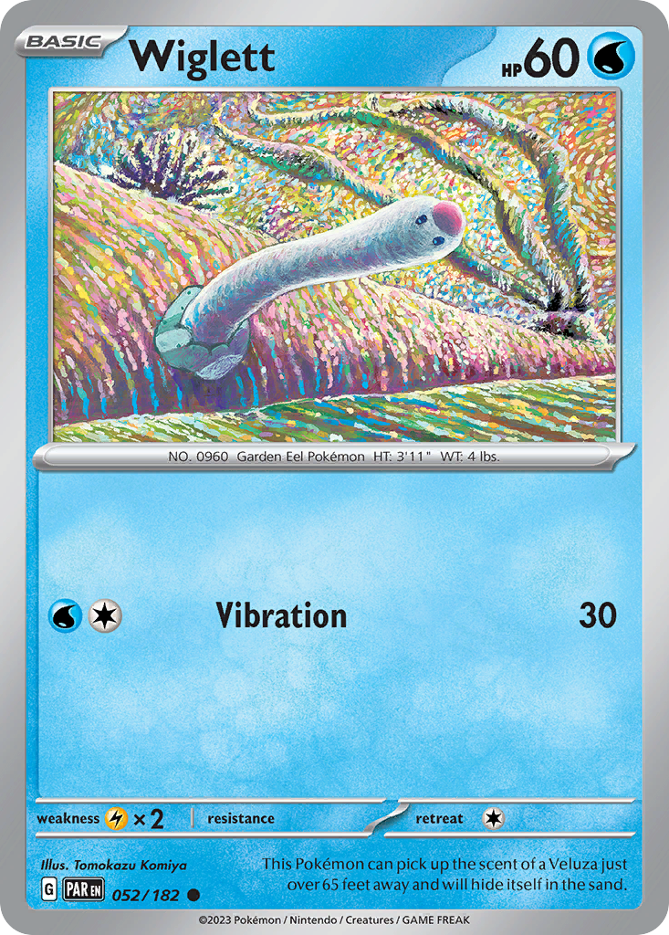 Wiglett - Paradox Rift - #52 - Pokemon TCG card