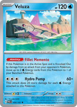 Veluza - Paradox Rift - #54 - Pokemon TCG card