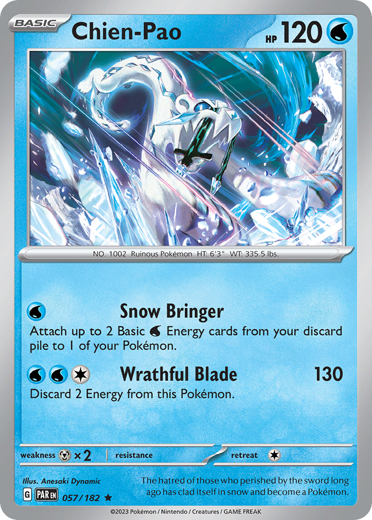 Chien-Pao - Paradox Rift - #57 - Pokemon TCG card