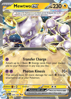 Mewtwo ex - Paradox Rift - #58 - Pokemon TCG card