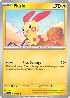 Plusle #60 Plusle - Paradox Rift - #60 - Pokemon TCG card