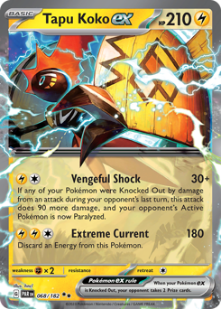 Tapu Koko ex #68 Tapu Koko ex - Paradox Rift - #68 - Pokemon TCG card