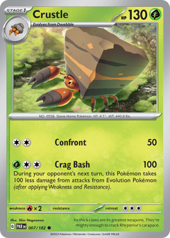 Crustle - Paradox Rift - #7 - Pokemon TCG card