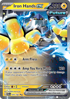 Iron Hands ex - Paradox Rift - #70 - Pokemon TCG card