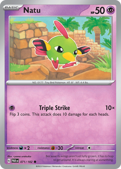 Natu - Paradox Rift - #71 - Pokemon TCG card