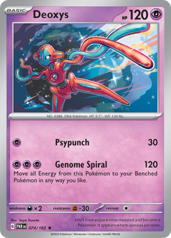 Deoxys #74 Deoxys - Paradox Rift - #74 - Pokemon TCG card